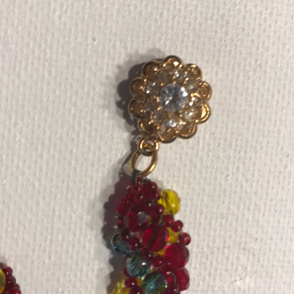 Red yellow necklace and bracelet - Picture 2 of 4